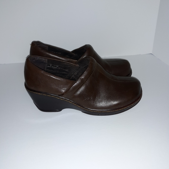 born diamond leather sling clogs